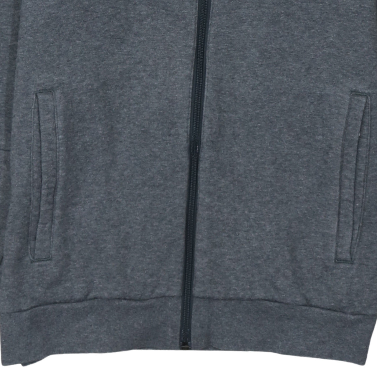 Adidas Men Grey Full Zip Hoodie Small Fleece Sportswear