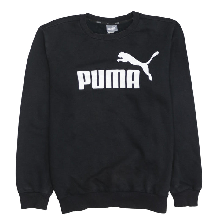 Puma Men's Black XS Pullover Crew Neck Graphic Sweatshirt