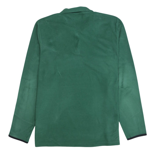 Champion Mens Green 2XL 1/4 Zip Fleece Sweatshirt Pullover