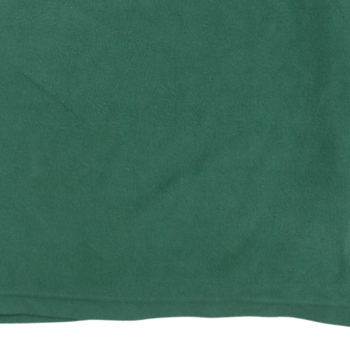 Champion Mens Green 2XL 1/4 Zip Fleece Sweatshirt Pullover