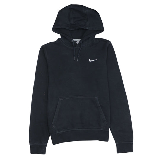 Nike Men's Black Small Pullover Hoodie Sweatshirt with Embroidered Logo