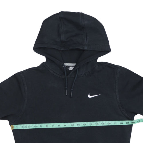 Nike Men's Black Small Pullover Hoodie Sweatshirt with Embroidered Logo