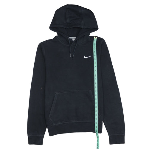 Nike Men's Black Small Pullover Hoodie Sweatshirt with Embroidered Logo