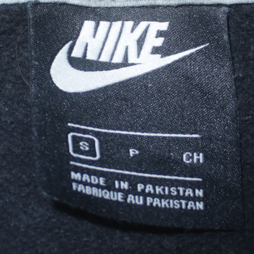 Nike Men's Black Small Pullover Hoodie Sweatshirt with Embroidered Logo