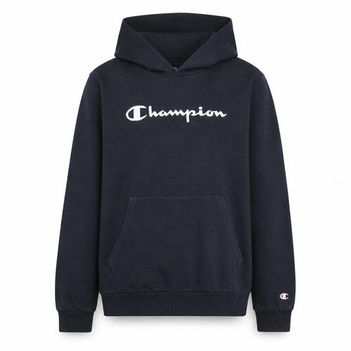 Champion Boys Black Pullover Fleece Hoodie 15-16 Years Logo Sweatshirt
