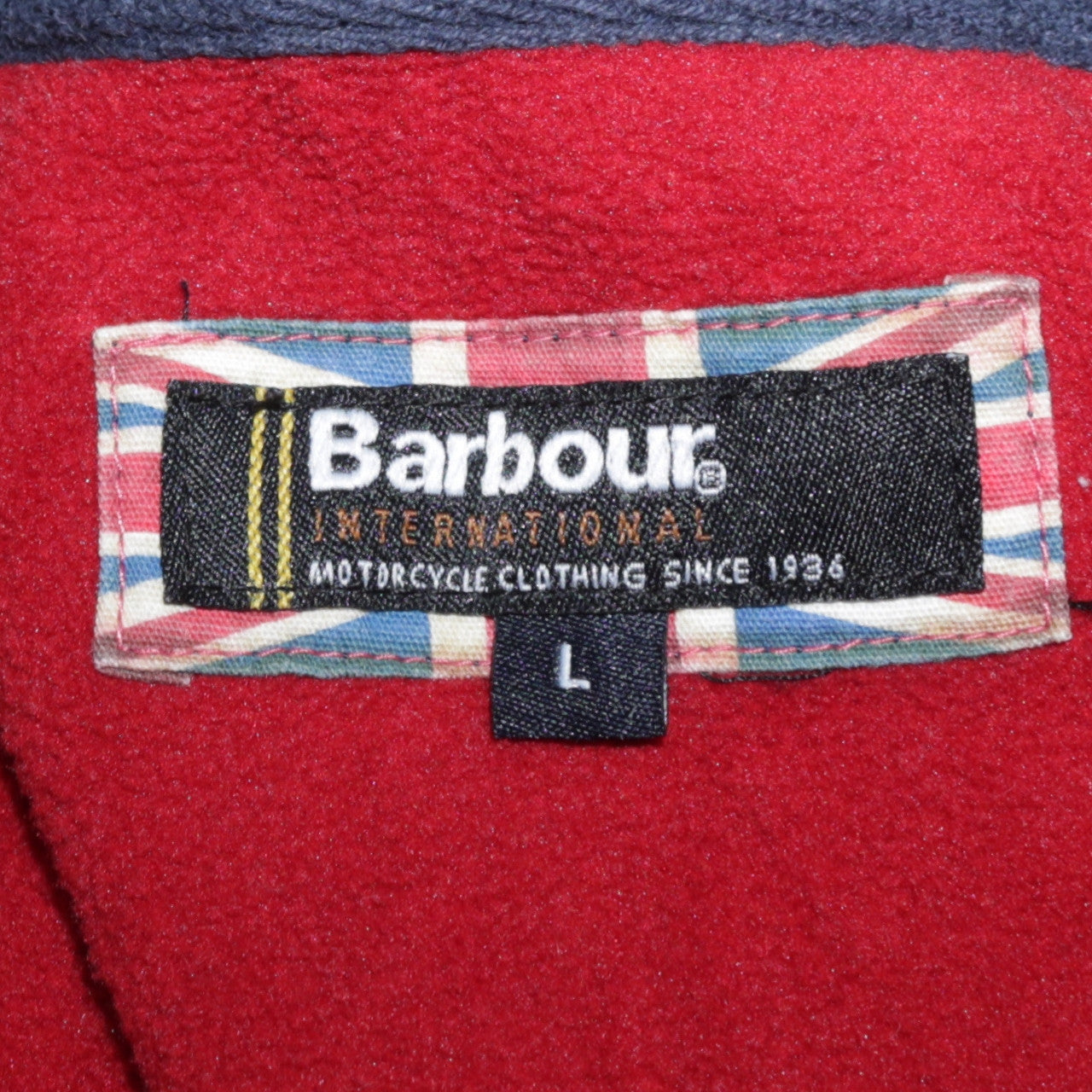 Barbour Men’s Blue L Fleece-Lined Track Jacket Full Zip