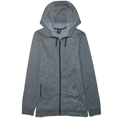 Nike Men's Grey Dri-Fit Full Zip Hoodie Size M Regular Fit