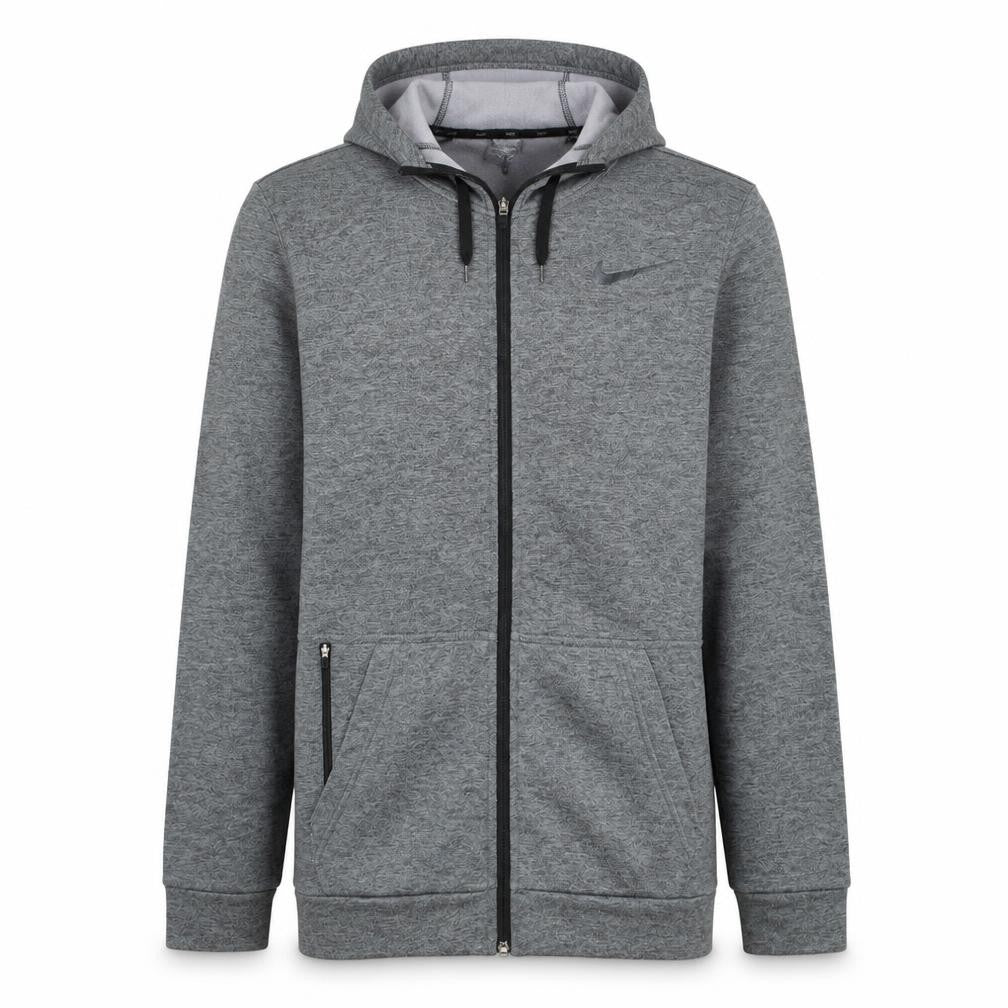 Nike Men's Grey Dri-Fit Full Zip Hoodie Size M Regular Fit