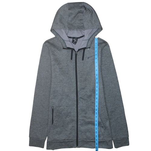 Nike Men's Grey Dri-Fit Full Zip Hoodie Size M Regular Fit