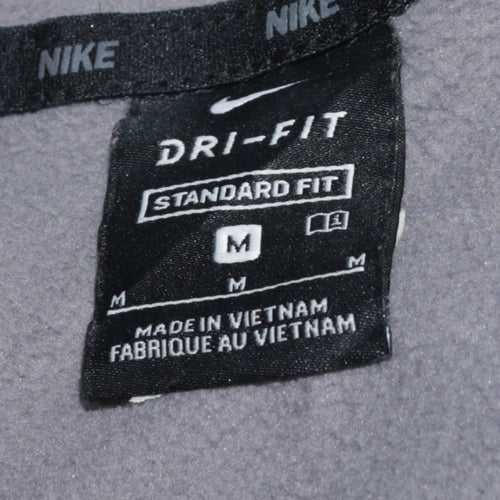 Nike Men's Grey Dri-Fit Full Zip Hoodie Size M Regular Fit