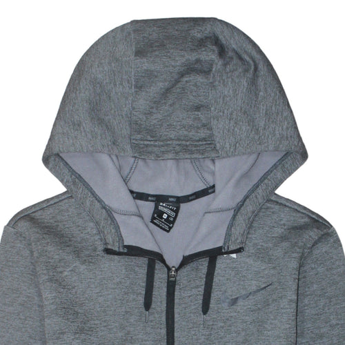 Nike Men's Grey Dri-Fit Full Zip Hoodie Size M Regular Fit