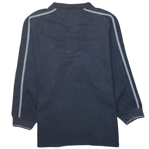 Reebok Men's Black 1/4 Zip Fleece Sweatshirt Size L Regular Fit