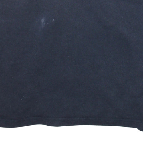 Reebok Men's Black 1/4 Zip Fleece Sweatshirt Size L Regular Fit