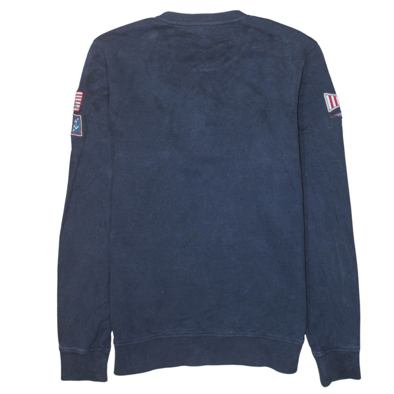 Timberland Men's Blue Crew Neck Cotton Pullover Sweatshirt L