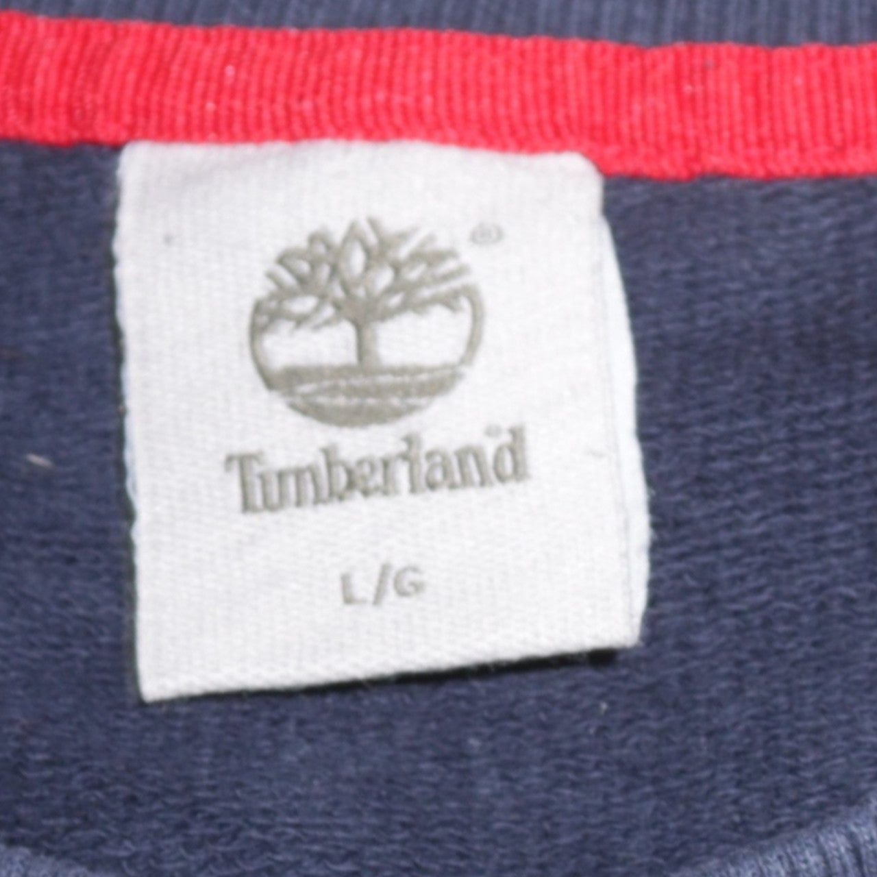 Timberland Men's Blue Crew Neck Cotton Pullover Sweatshirt L