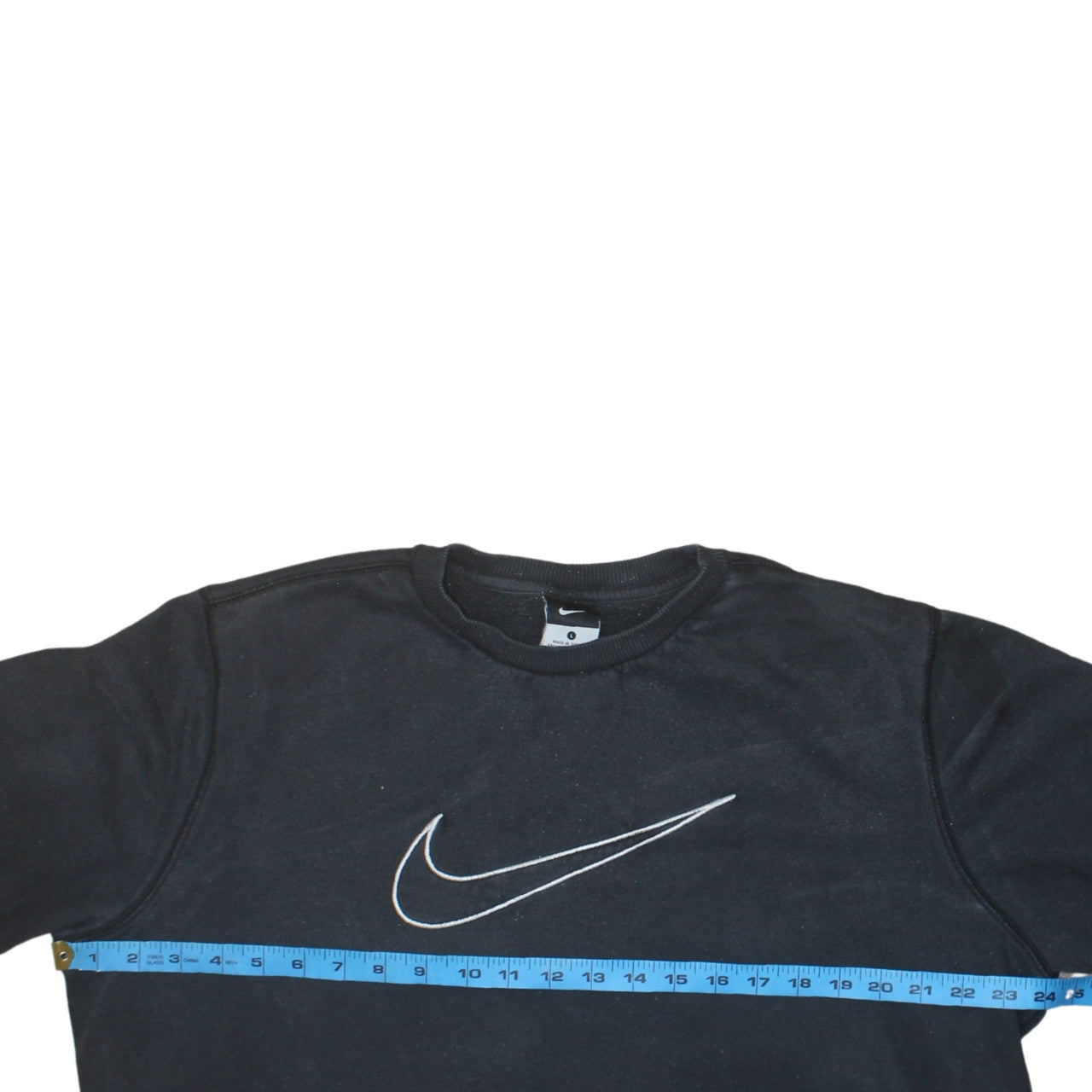 Nike Men's Black L Pullover Sweatshirt Crew Neck Fleece Regular Fit