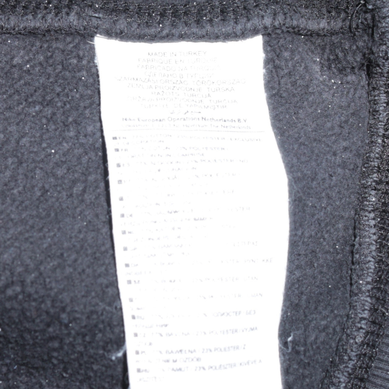 Nike Men's Black L Pullover Sweatshirt Crew Neck Fleece Regular Fit
