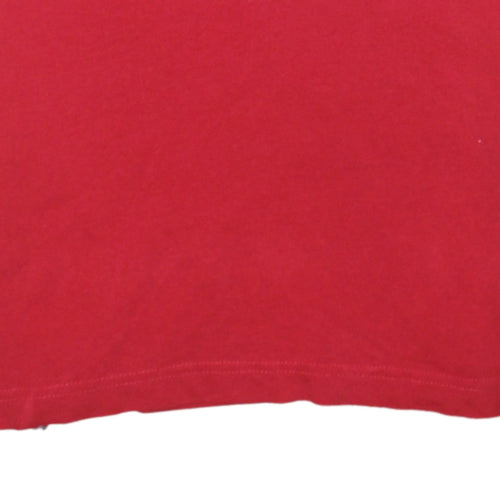 Tommy Hilfiger Men's Red Slim Fit Polo Shirt Size M Cotton