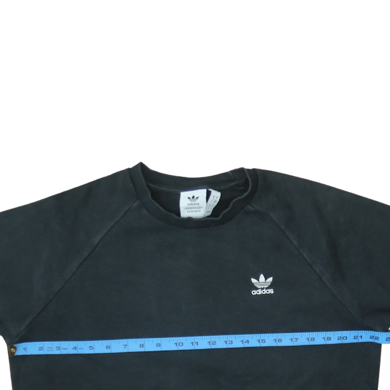 adidas Mens Black Crew Neck Pullover Sweatshirt Size M