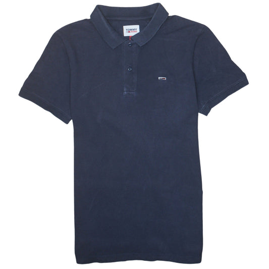 Tommy Jeans Men's Blue XL Classic Cotton Polo Shirt