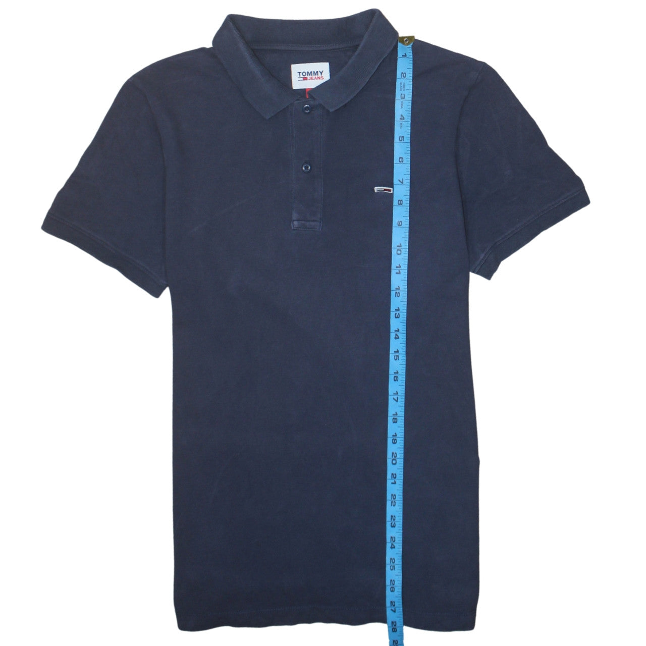 Tommy Jeans Men's Blue XL Classic Cotton Polo Shirt