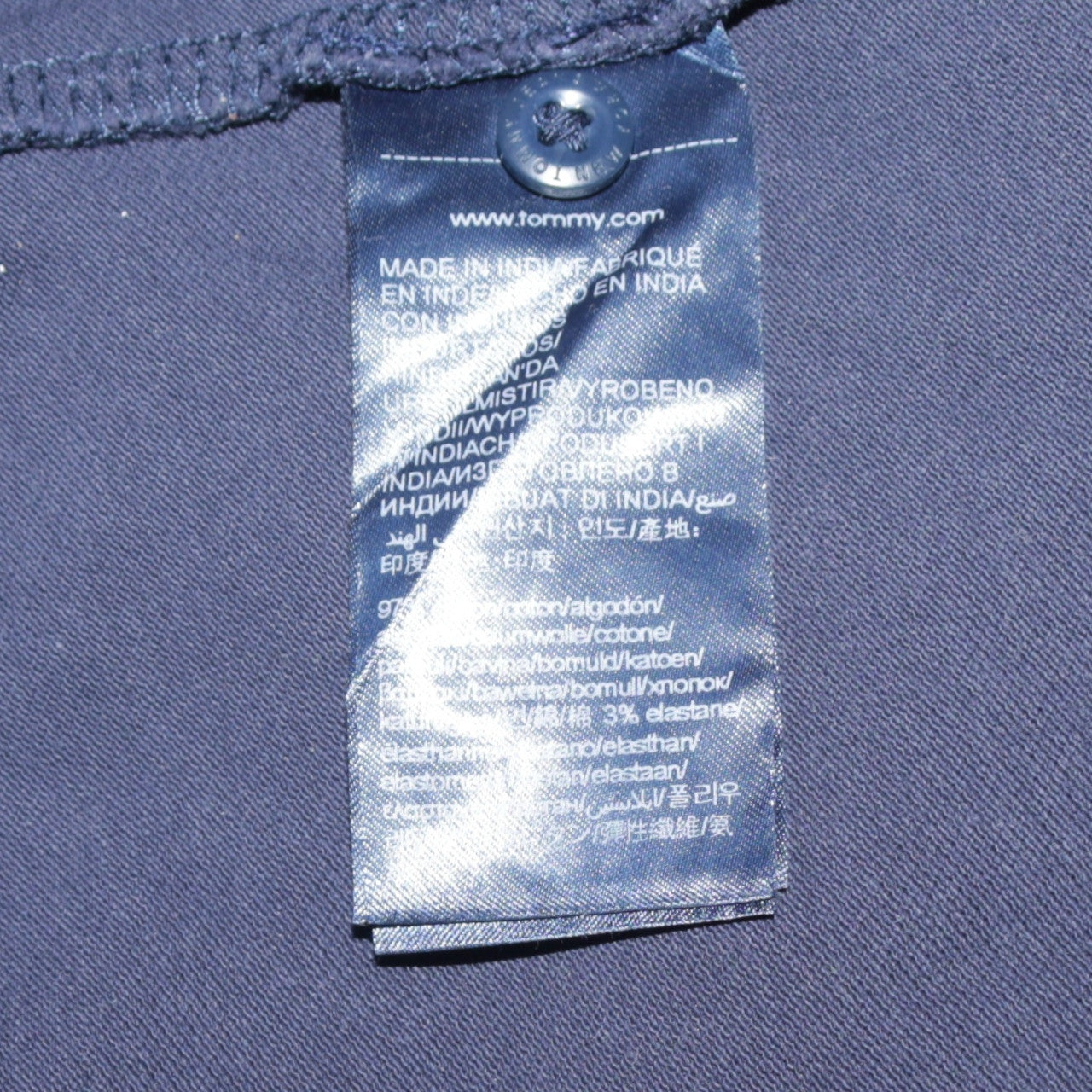 Tommy Jeans Men's Blue XL Classic Cotton Polo Shirt