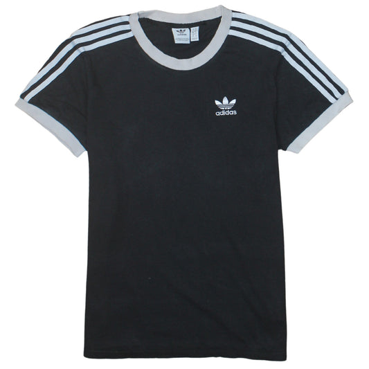 Adidas Mens Black XS Sports Crew Neck Cotton Short Sleeve T-Shirt
