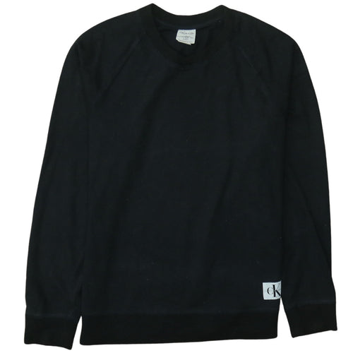 Calvin Klein Men's Black L Pullover Crew Neck Sweatshirt