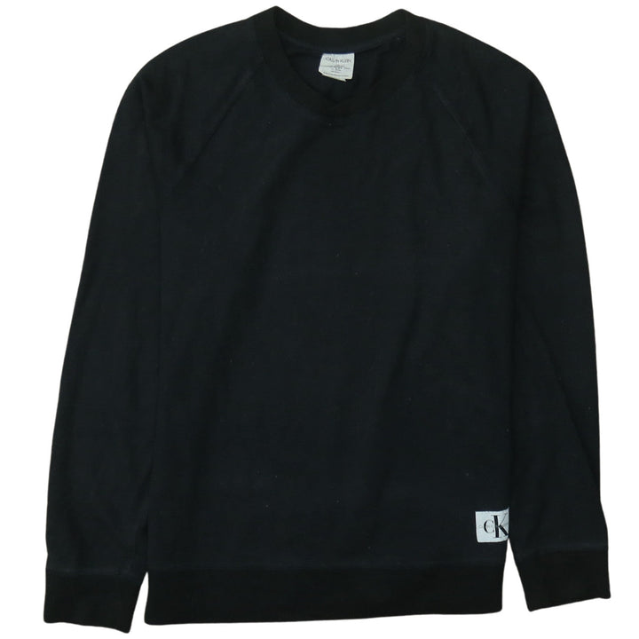 Calvin Klein Men's Black L Pullover Crew Neck Sweatshirt