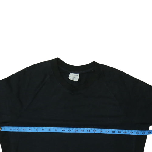 Calvin Klein Men's Black L Pullover Crew Neck Sweatshirt
