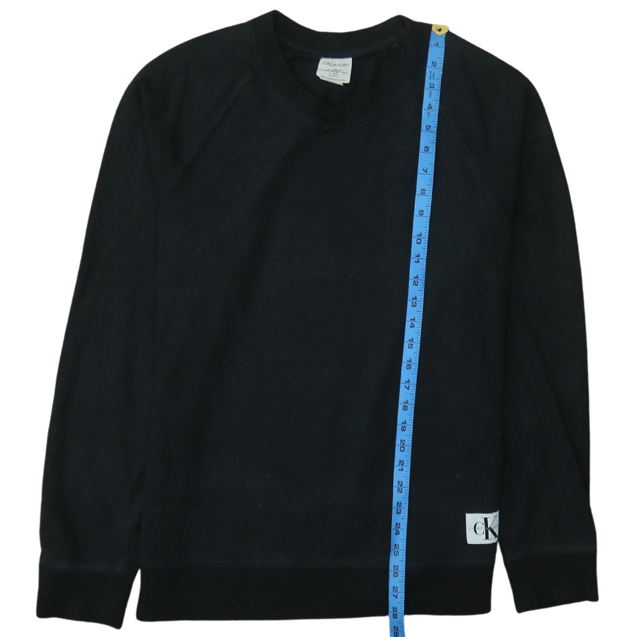 Calvin Klein Men's Black L Pullover Crew Neck Sweatshirt
