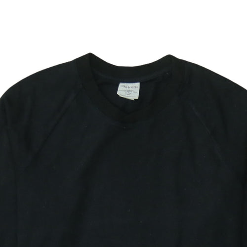 Calvin Klein Men's Black L Pullover Crew Neck Sweatshirt