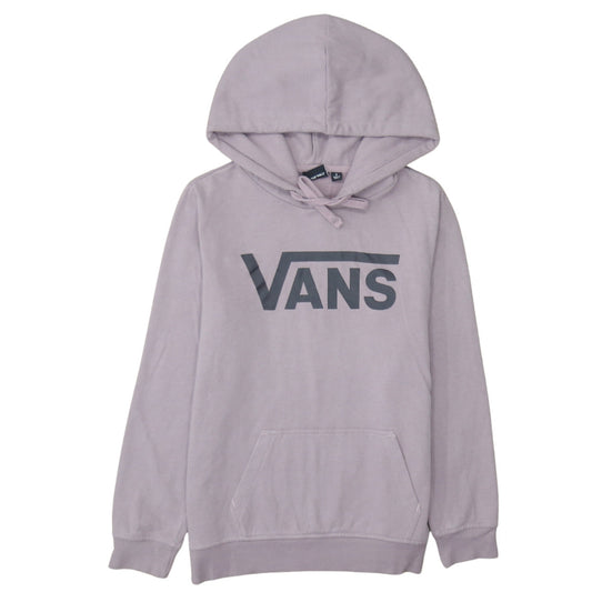 Vans Women’s Purple Pullover Hoodie S Cotton Blend Logo Casual