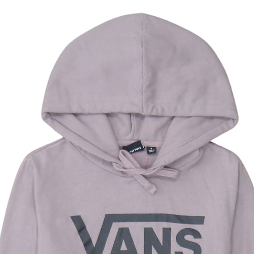 Vans Women’s Purple Pullover Hoodie S Cotton Blend Logo Casual