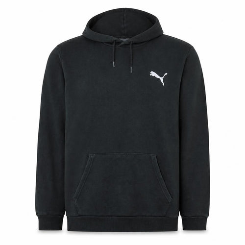Puma Men's Black Pullover Hoodie L Logo Sports Fleece