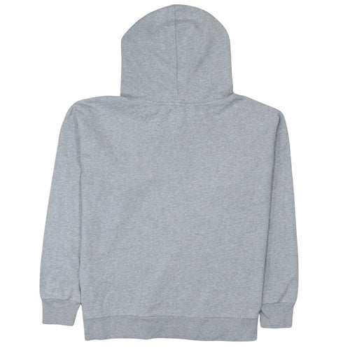 GAP Men Grey Pullover Hoodie L Tall Fleece Logo Sweatshirt