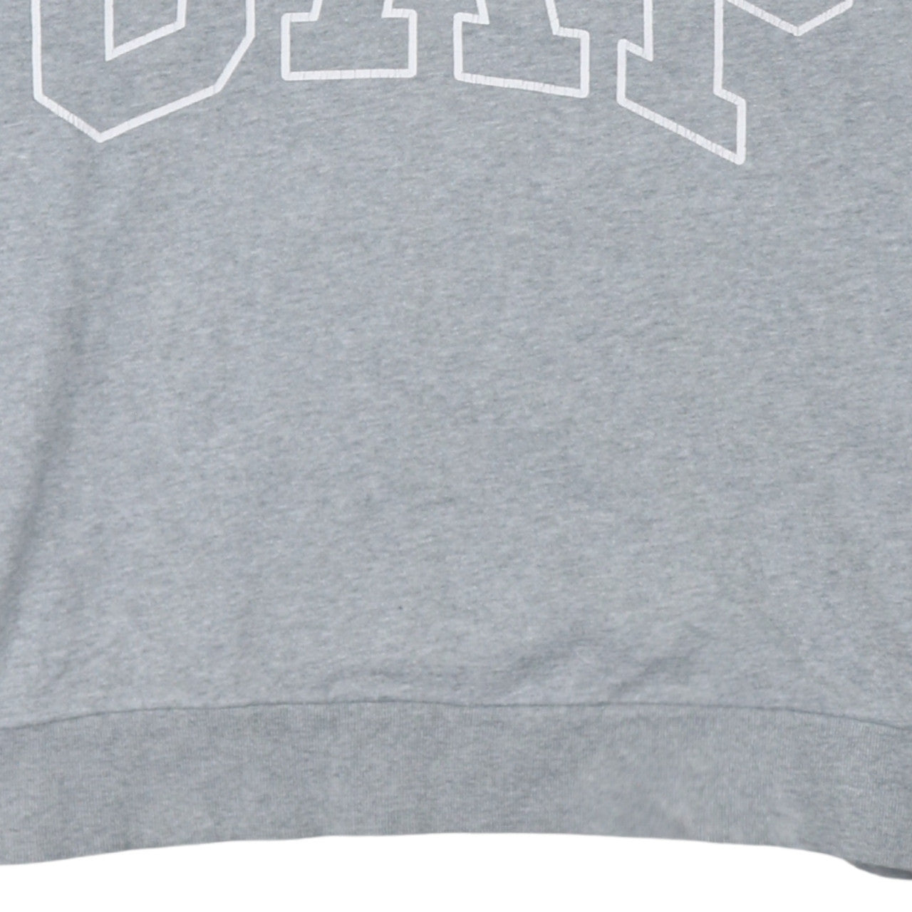 GAP Men Grey Pullover Hoodie L Tall Fleece Logo Sweatshirt