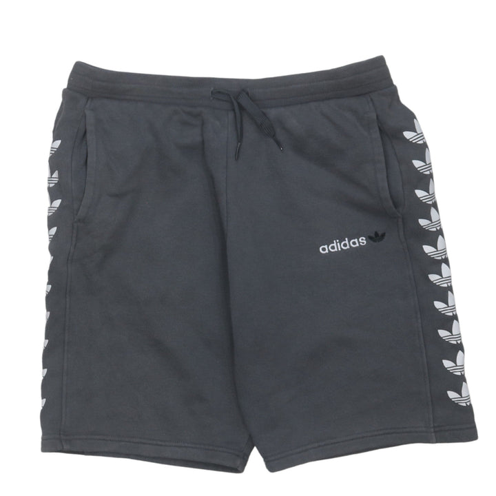 Adidas Boys Grey Sweat Shorts 15-16 Years Logo Athletic Casual