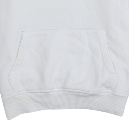 The North Face Boys White Cotton Pullover Hoodie Size L Youth