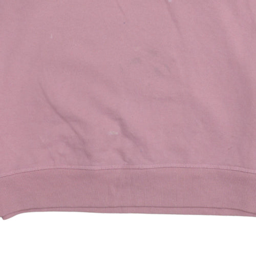 Levi's Womens Pink Crew Neck Logo Sweatshirt Size L