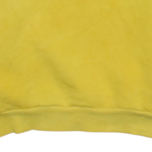 Adidas Boys Yellow Crew Neck Logo Sweatshirt Size 11-12 Years