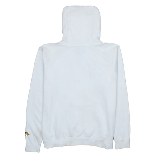 Nike Womens White Hoodie Medium Pullover Drawstring Sweatshirt