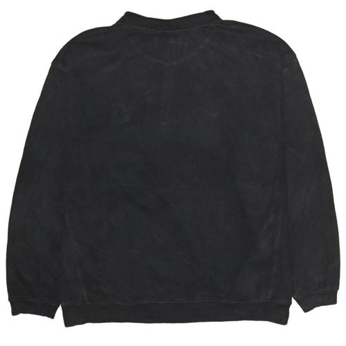 Nike Men's Black XL 1/4 Zip Embroidered College Sweatshirt