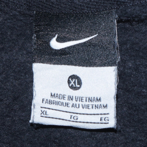 Nike Men's Black XL 1/4 Zip Embroidered College Sweatshirt
