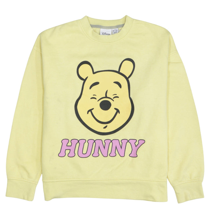 Disney Women Yellow Winnie the Pooh Hunny Sweatshirt Size S