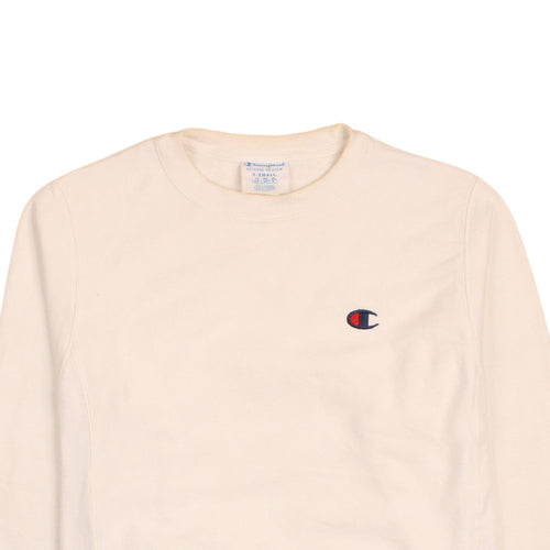 Champion Womens Ivory XS Reverse Weave Pullover Sweatshirt