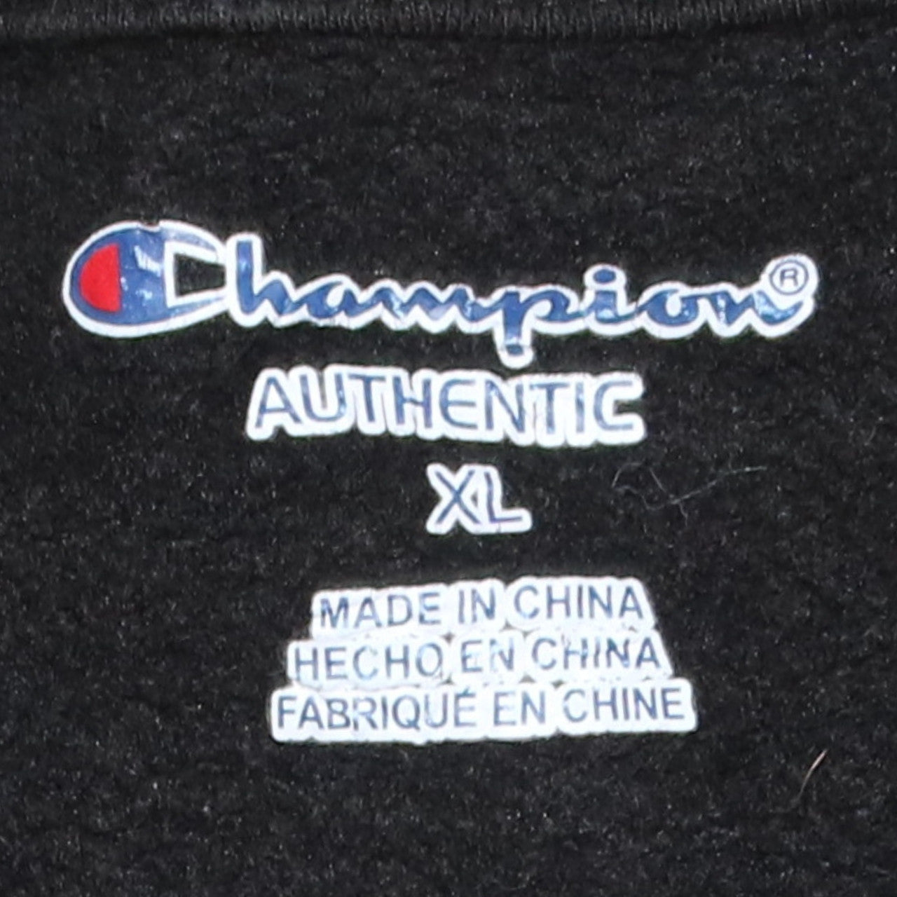 Champion Womens Black XL Pullover Sweatshirt with Pink Logo