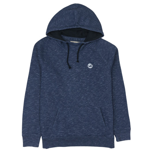 Hollister Men’s Blue Pullover Hoodie Size S Logo Classic Style