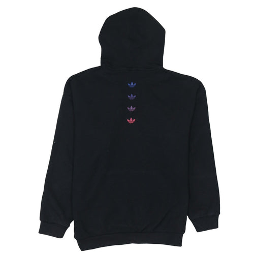 Adidas Womens Black XS Pullover Hoodie with Gradient Trefoil Logo