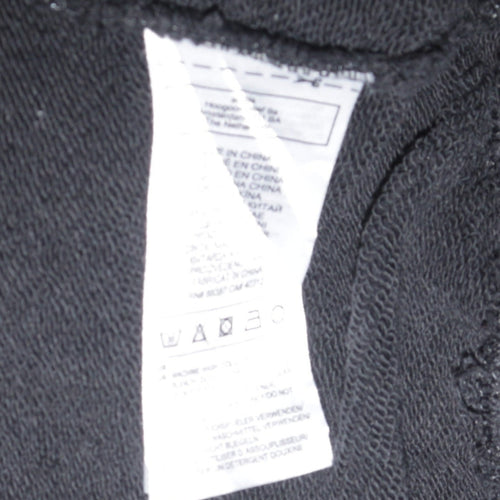 Adidas Womens Black XS Pullover Hoodie with Gradient Trefoil Logo